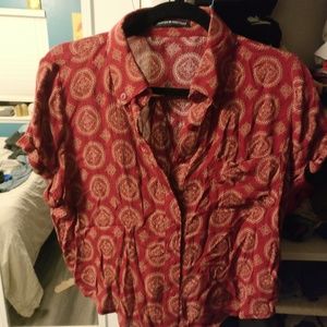 Brandy Melville button up paisley M